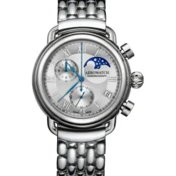 Aerowatch 1942 Moon Phase Chronograph Quartz - A 78100 AA03 M