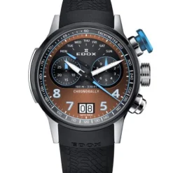 Edox Chronorally Chronograph - 38003 TINBU BRNBU